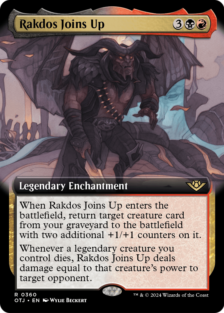 Rakdos Joins Up (Extended Art) (OTJ-360) - Outlaws of Thunder Junction: (Extended Art) Foil