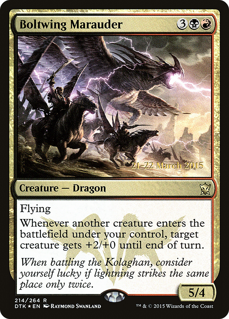 Boltwing Marauder (PRE-214S) - Dragons of Tarkir Promos Foil