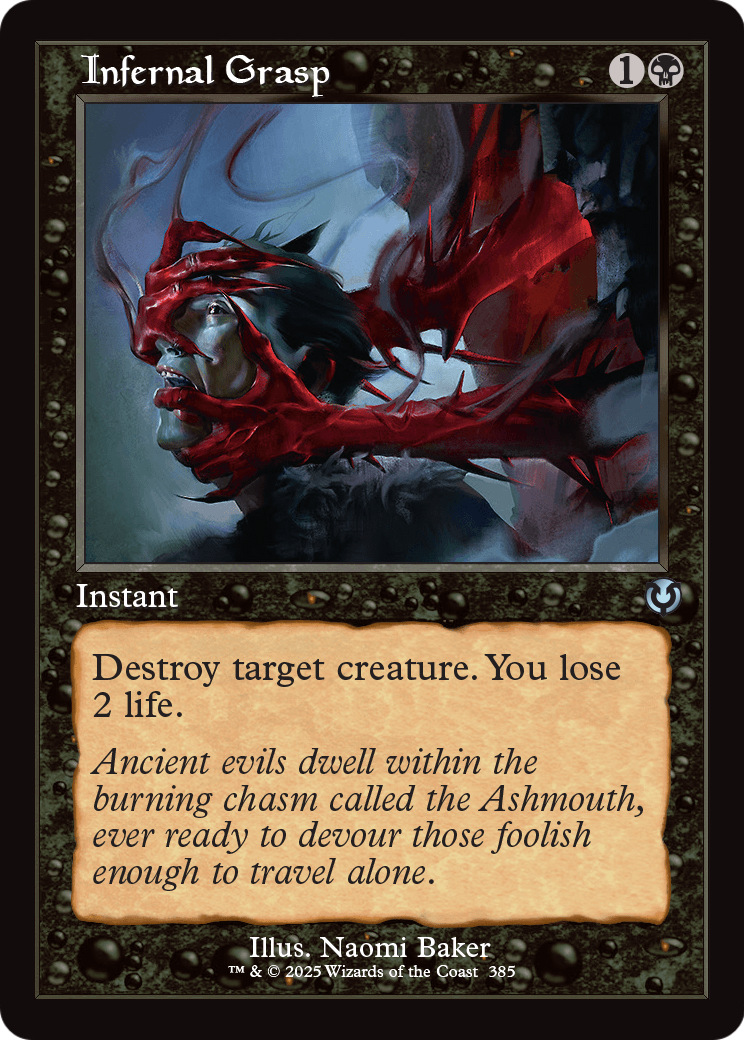 Infernal Grasp (Retro Frame) (INR-385) - Innistrad Remastered Foil