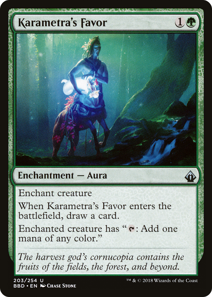 Karametra's Favor (BBD-203) - Battlebond Foil