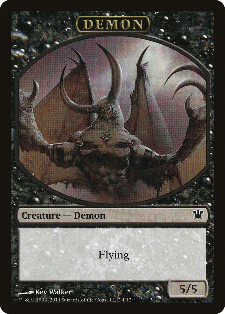Demon Token (ISD-004) - Innistrad Tokens