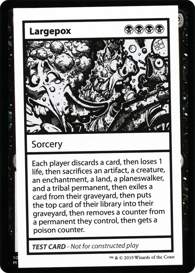Largepox (No PW Symbol) (CMB1-) - Mystery Booster Playtest Cards 2021