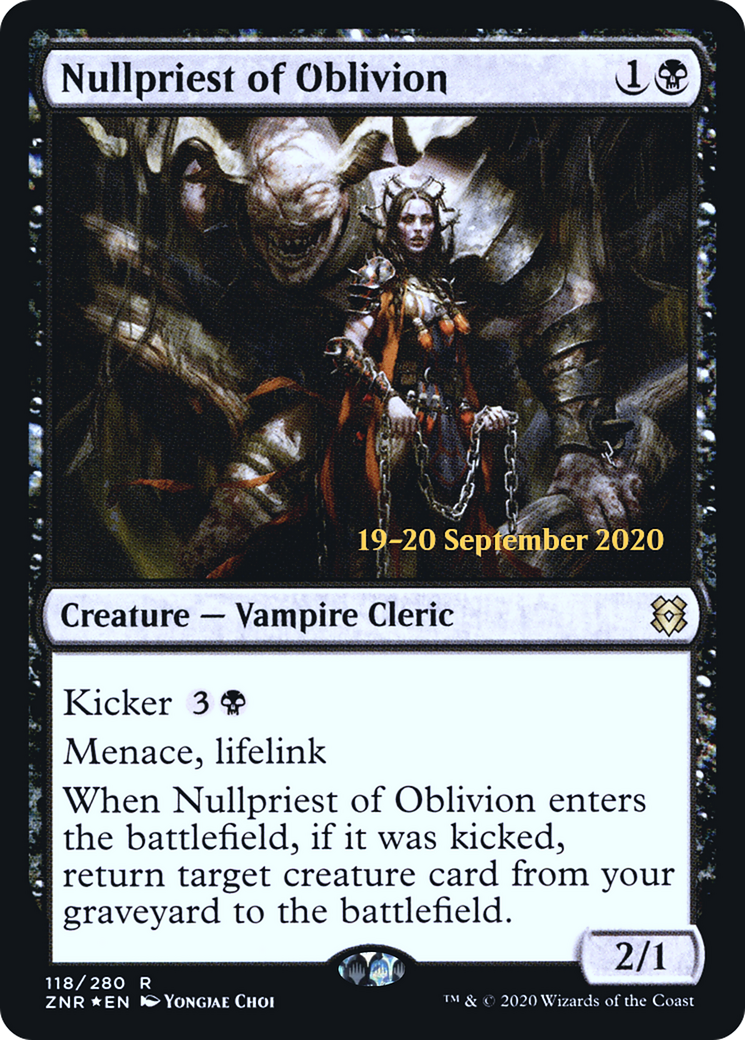 Nullpriest of Oblivion (PRE-118S) - Zendikar Rising Promos Foil