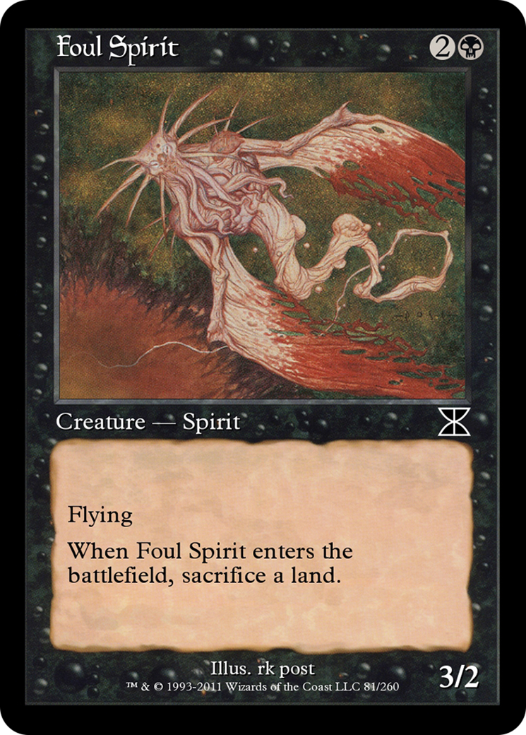Foul Spirit (ME4-081) - Masters Edition IV Foil