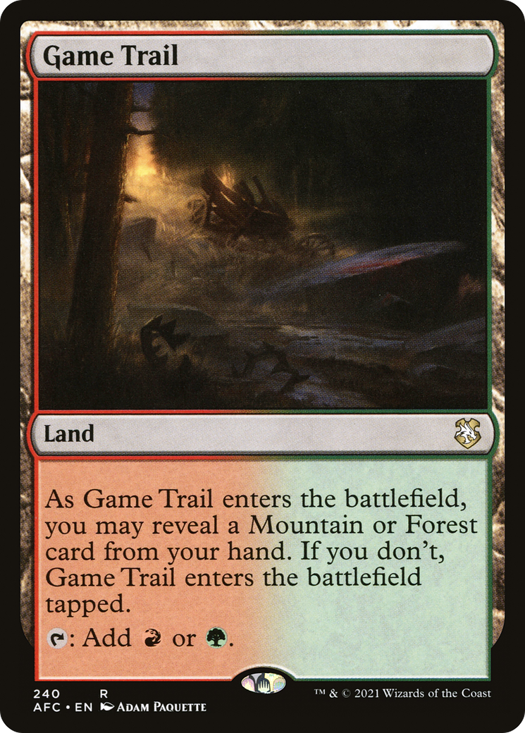 Game Trail (AFC-240) - Forgotten Realms Commander