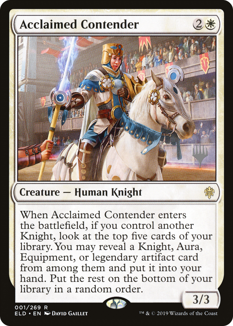Acclaimed Contender (PPELD-001) - Throne of Eldraine Promos Foil