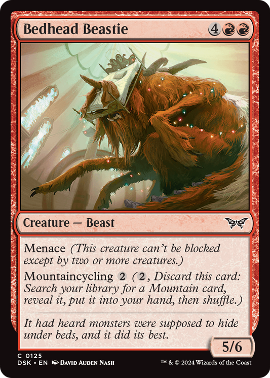 Bedhead Beastie (DSK-125) - Duskmourn: House of Horror Foil