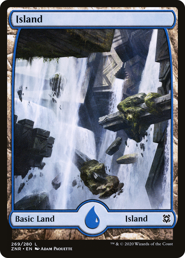 Island (269) - Full Art (ZNR-269) - Zendikar Rising: (Full Art) Foil