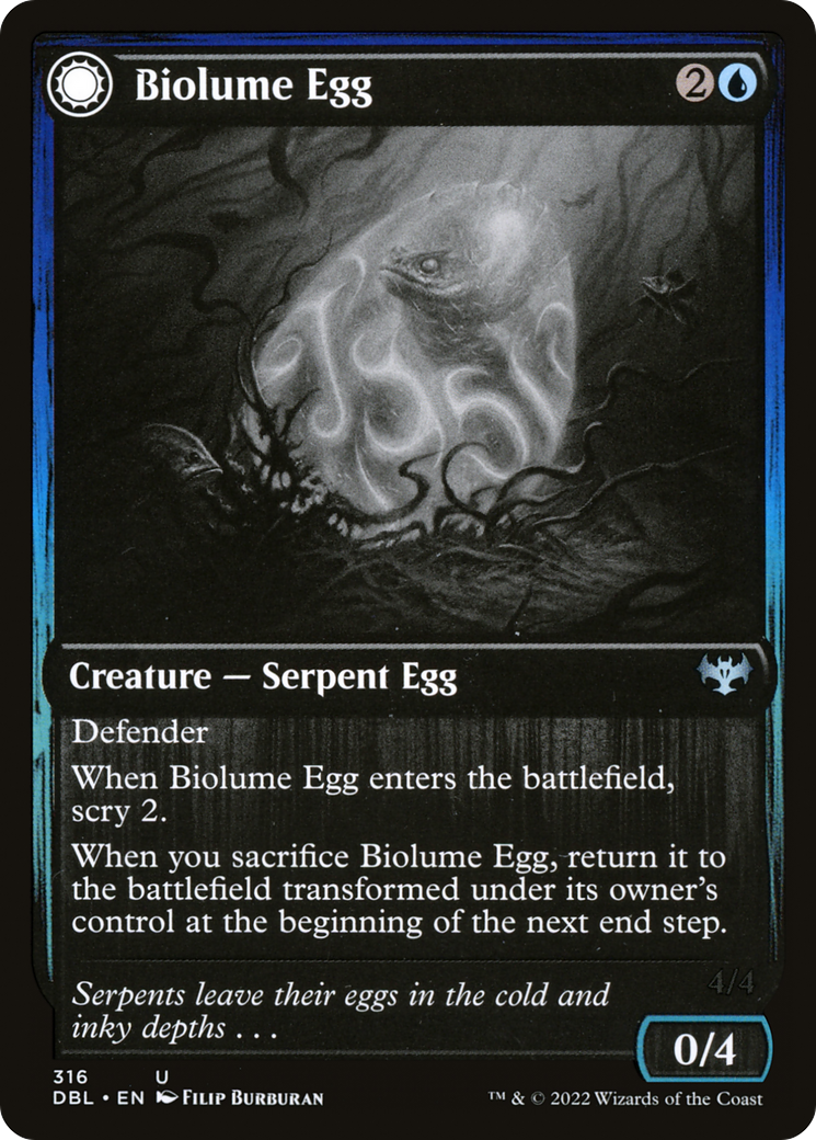 Biolume Egg (DBL-316) - Innistrad: Double Feature: (Double Faced Transform)