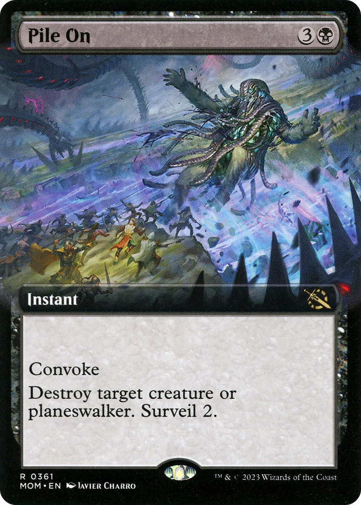 Pile On (Extended Art) (MOM-361) - March of the Machine: (Extended Art) Foil