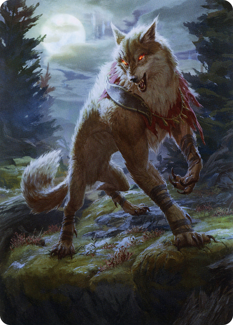 Arlinn, the Moon's Fury // Arlinn, the Moon's Fury (AMID-002) - Midnight Hunt Art Series (Borderless) Foil