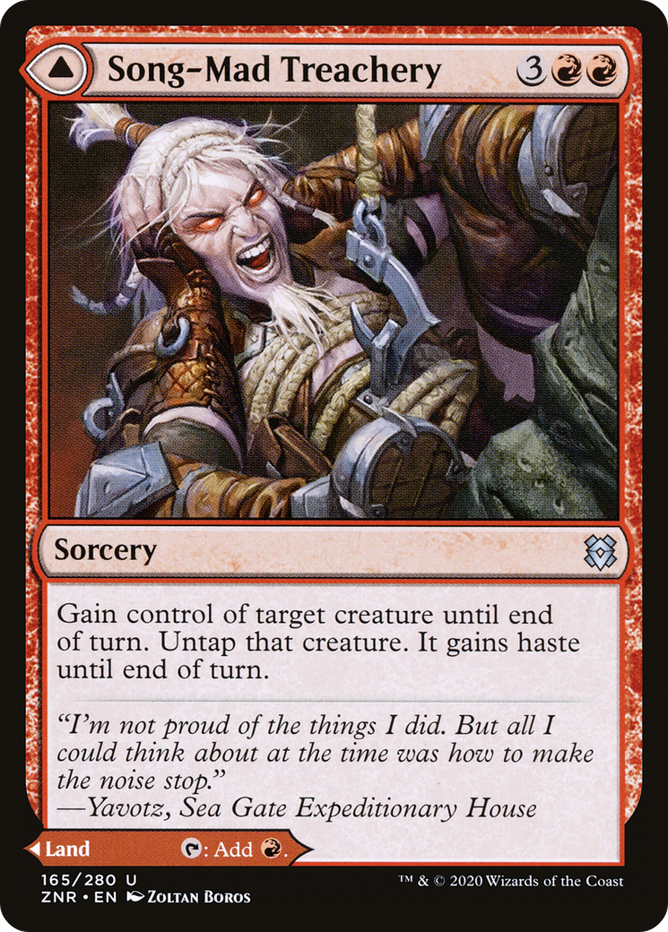 Song-Mad Treachery (ZNR-165) - Zendikar Rising