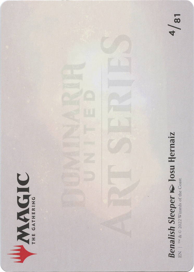 Benalish Sleeper // Benalish Sleeper (ADMU-004) - Dominaria United Art Series (Borderless)