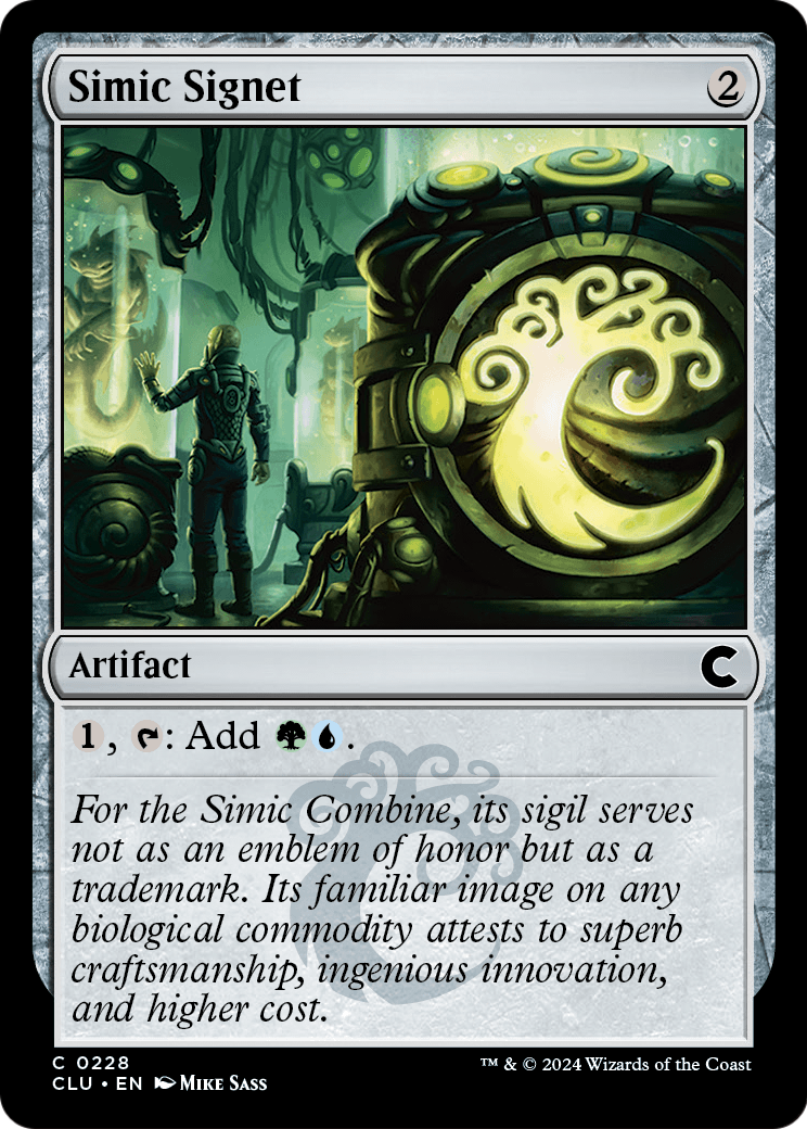 Simic Signet (CLU-228) - Ravnica: Clue Edition