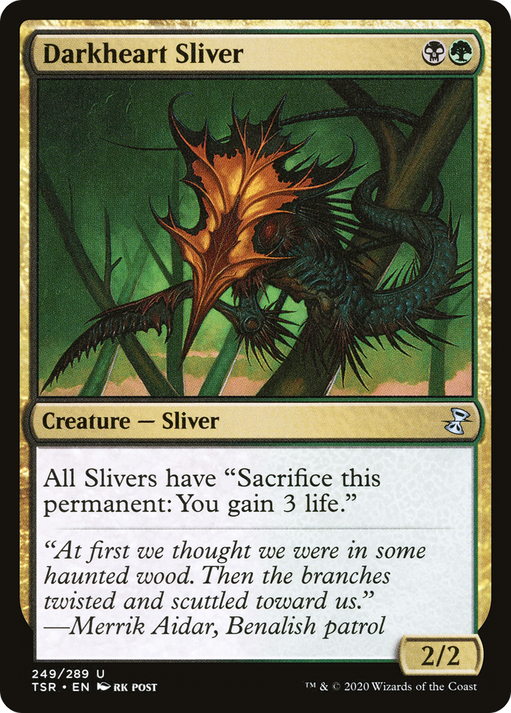 Darkheart Sliver (TSR-249) - Time Spiral Remastered Foil