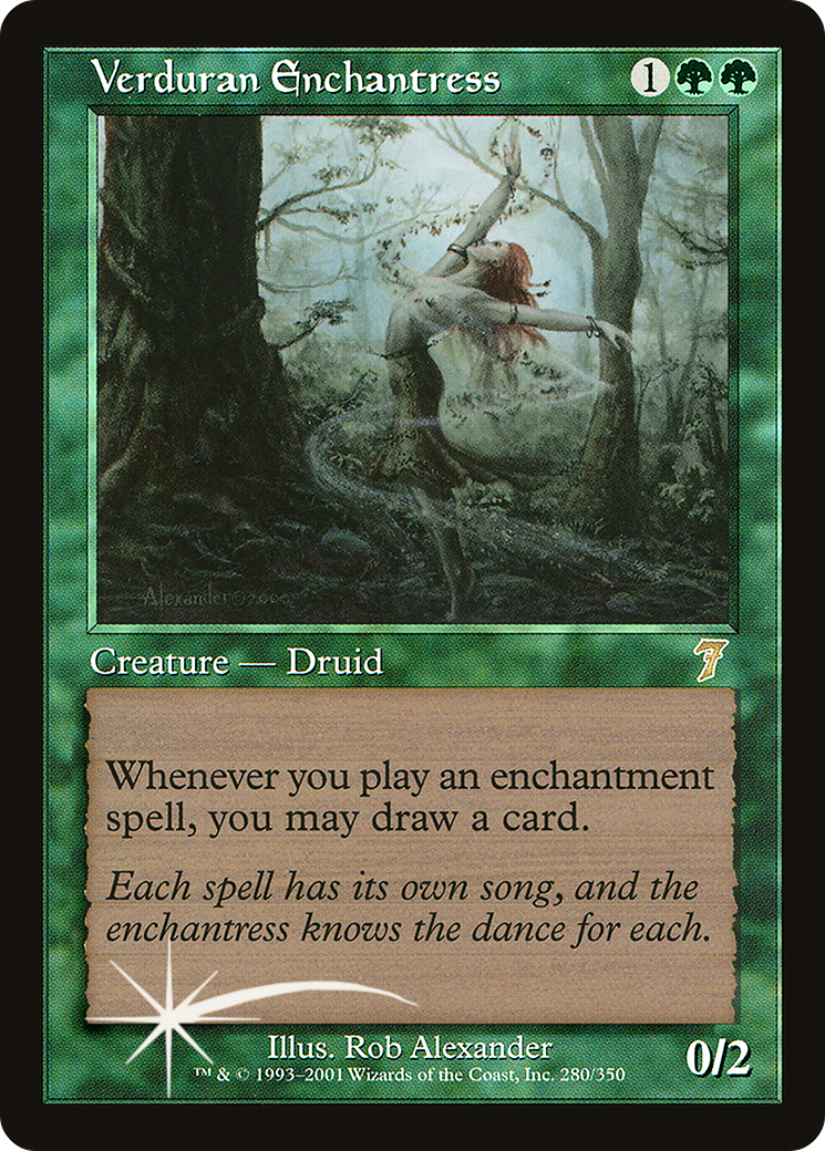 Verduran Enchantress (7ED-280★) - 7th Edition