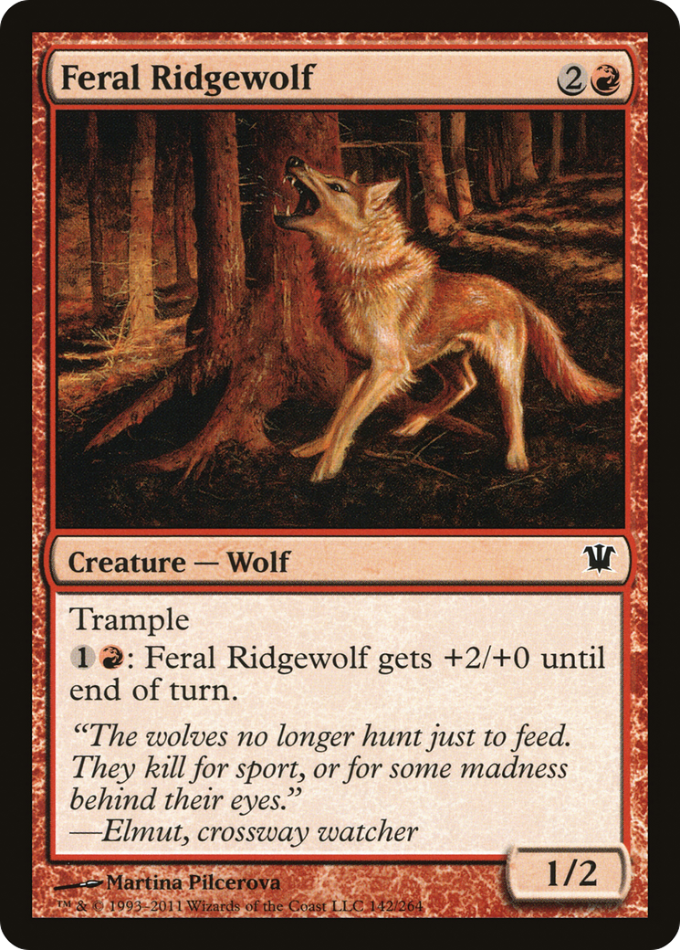 Feral Ridgewolf (ISD-142) - Innistrad