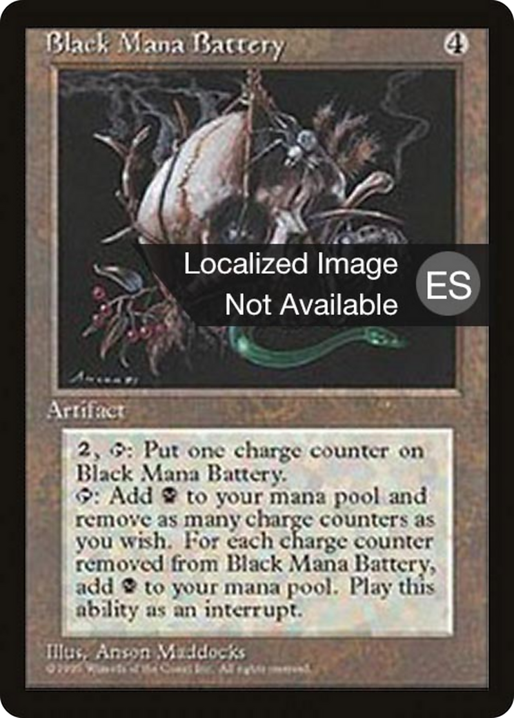 Black Mana Battery (4BB-) - Fourth Edition Foreign Black Border