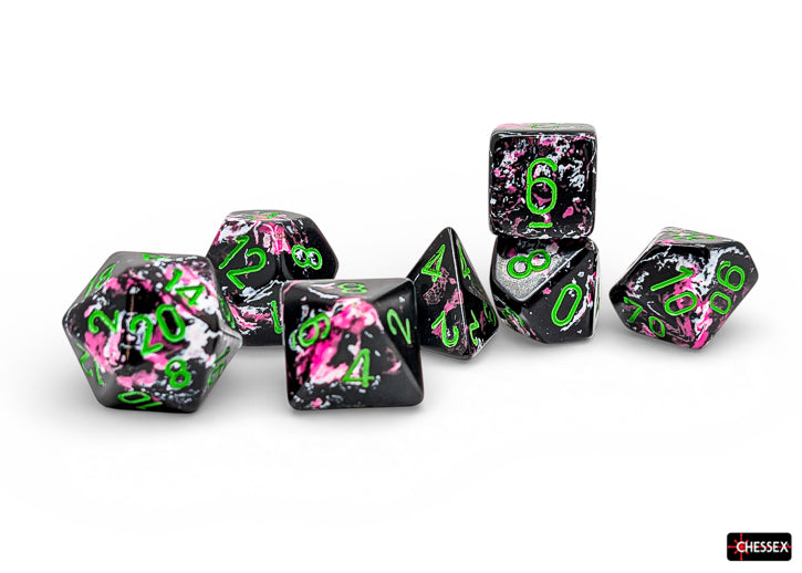 Chessex Dados polyhedral - Set 7 Paintball