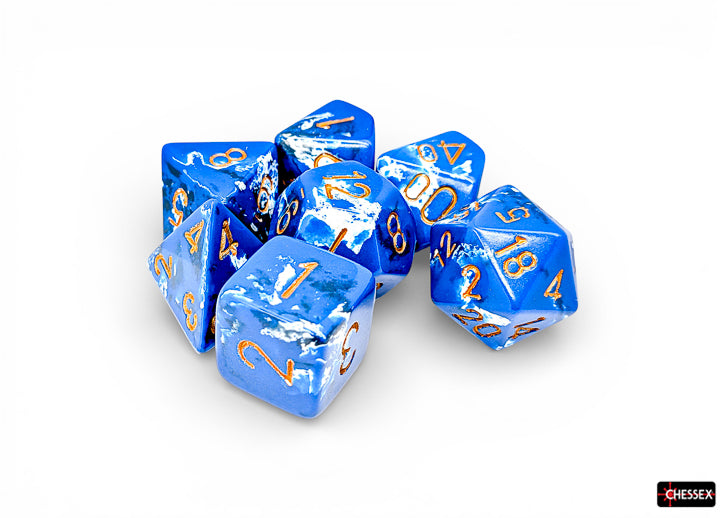Chessex Dados polyhedral - Set 7 Wavebreak