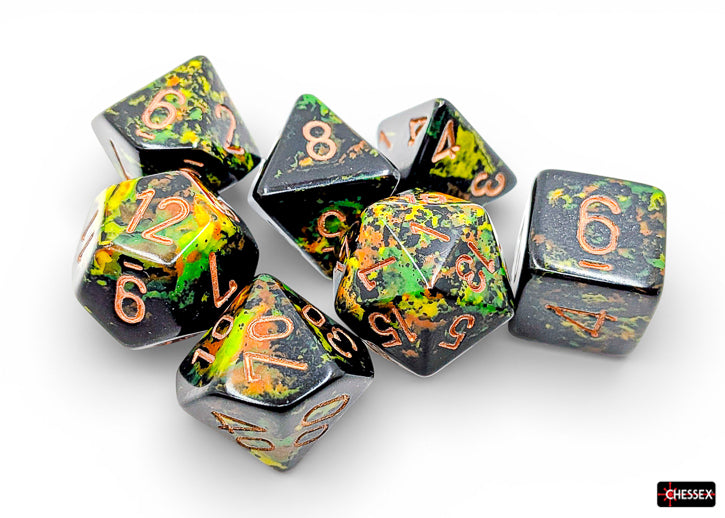 Chessex Dados polyhedral - Set 7 Deep forest