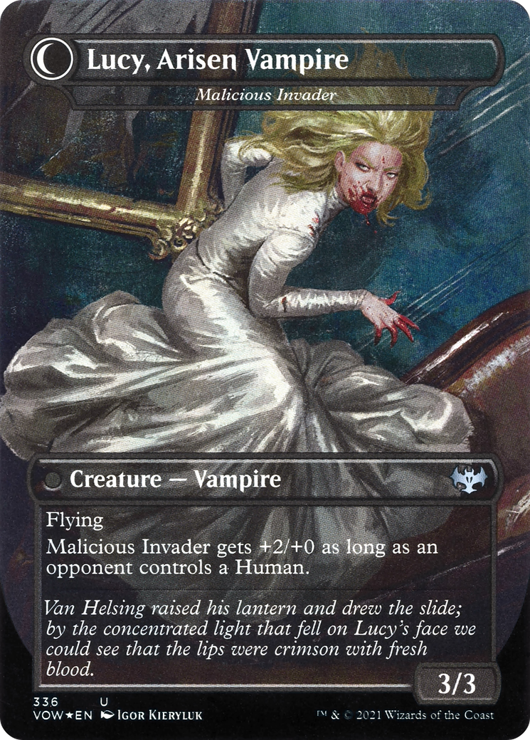 Lucy Westenra - Innocent Traveler (VOW-336) - Innistrad: Crimson Vow: (Double Faced Transform) (Borderless)