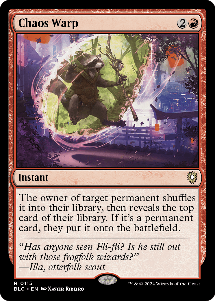 Chaos Warp (BLC-115) - Bloomburrow Commander