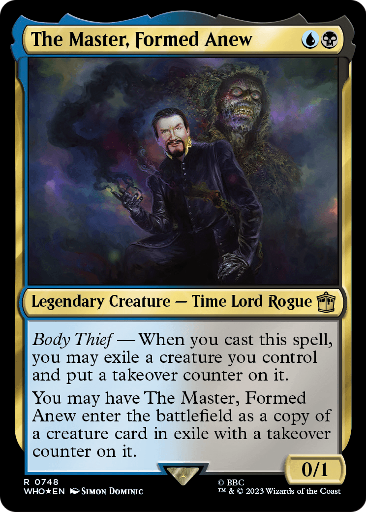 The Master, Formed Anew (Surge Foil) (WHO-748) - Doctor Who Foil