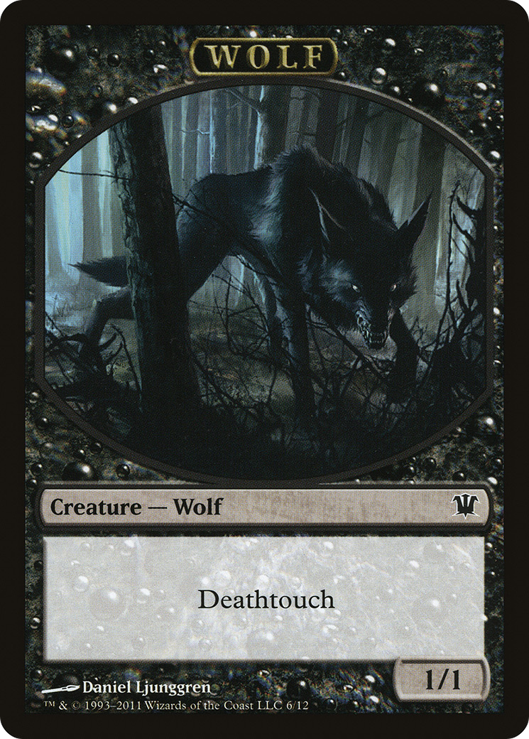 Wolf Token (6) (ISD-006) - Innistrad Tokens