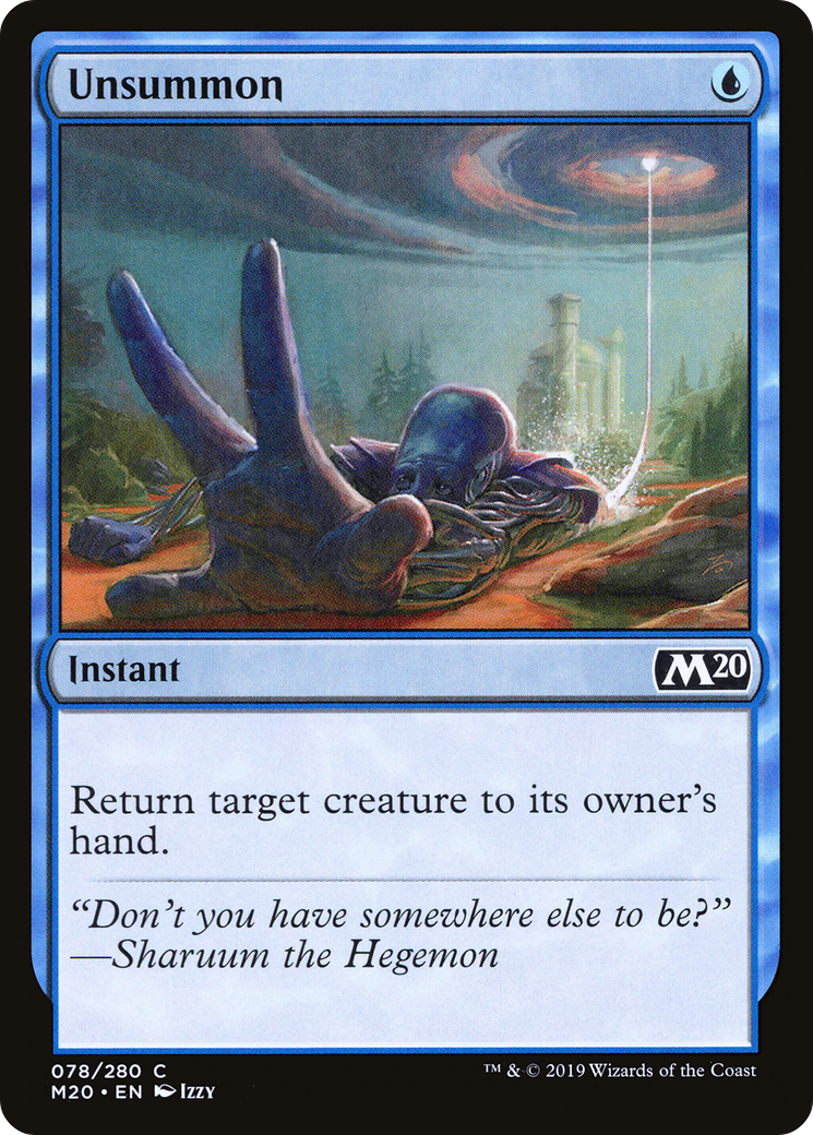 Unsummon (M20-078) - Core Set 2020