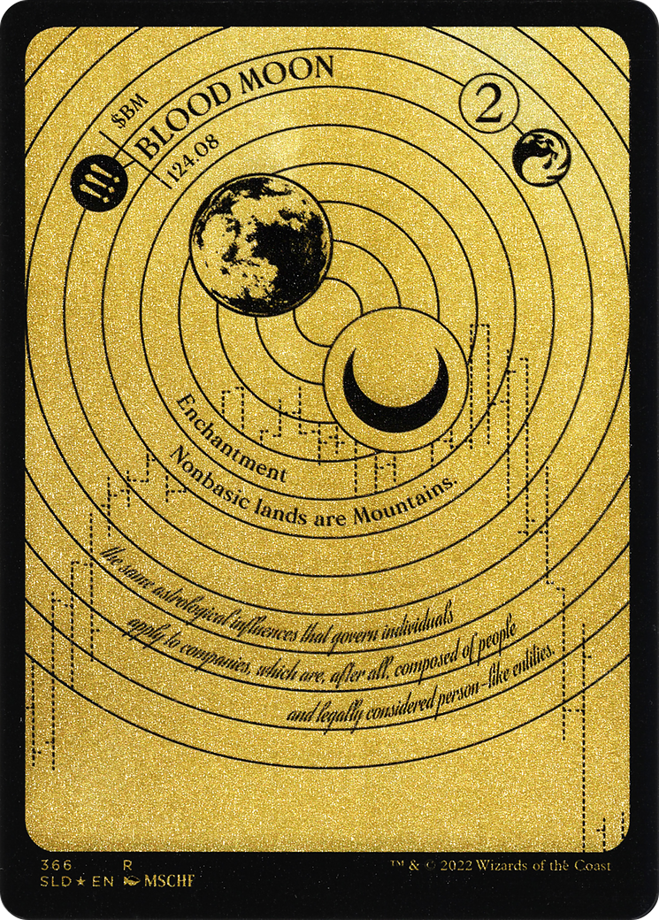 Blood Moon (Foil Etched) (Gold) (SLD-366) - Secret Lair Drop Etched Foil