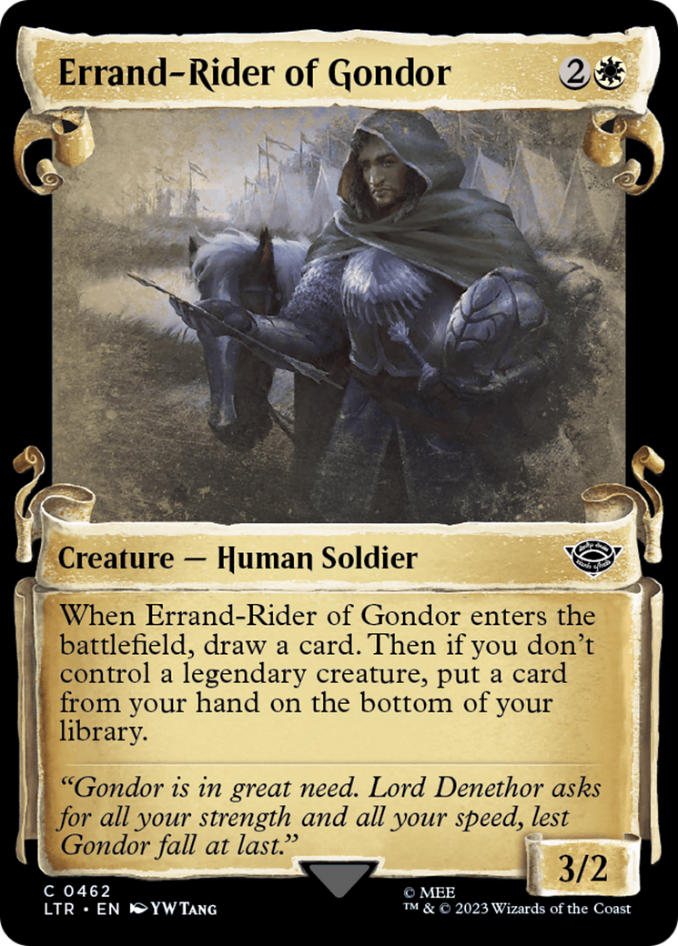 Errand-Rider of Gondor (Showcase Scrolls) (LTR-462) - The Lord of the Rings: Tales of Middle-earth: (Showcase) Foil