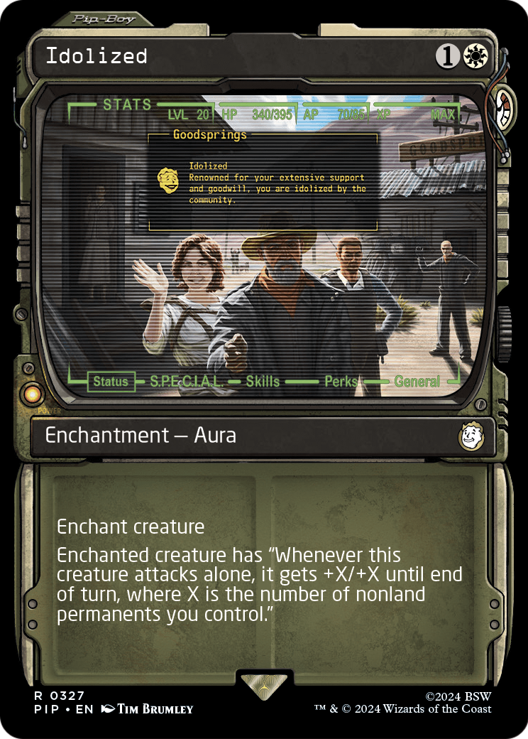 Idolized (Showcase) (PIP-327) - Fallout: (Showcase) Foil