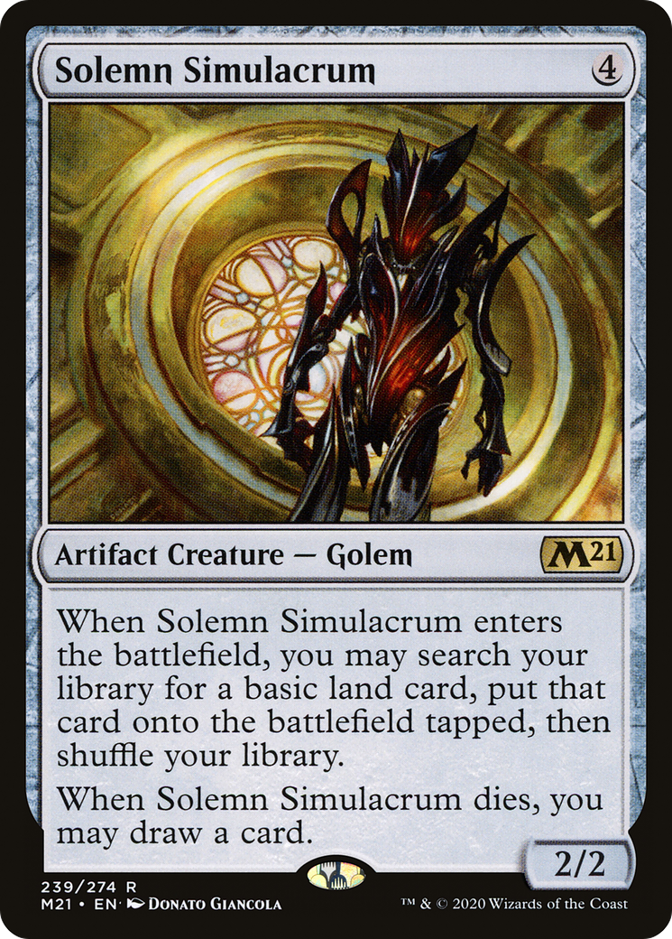 Solemn Simulacrum (M21-239) - Core Set 2021