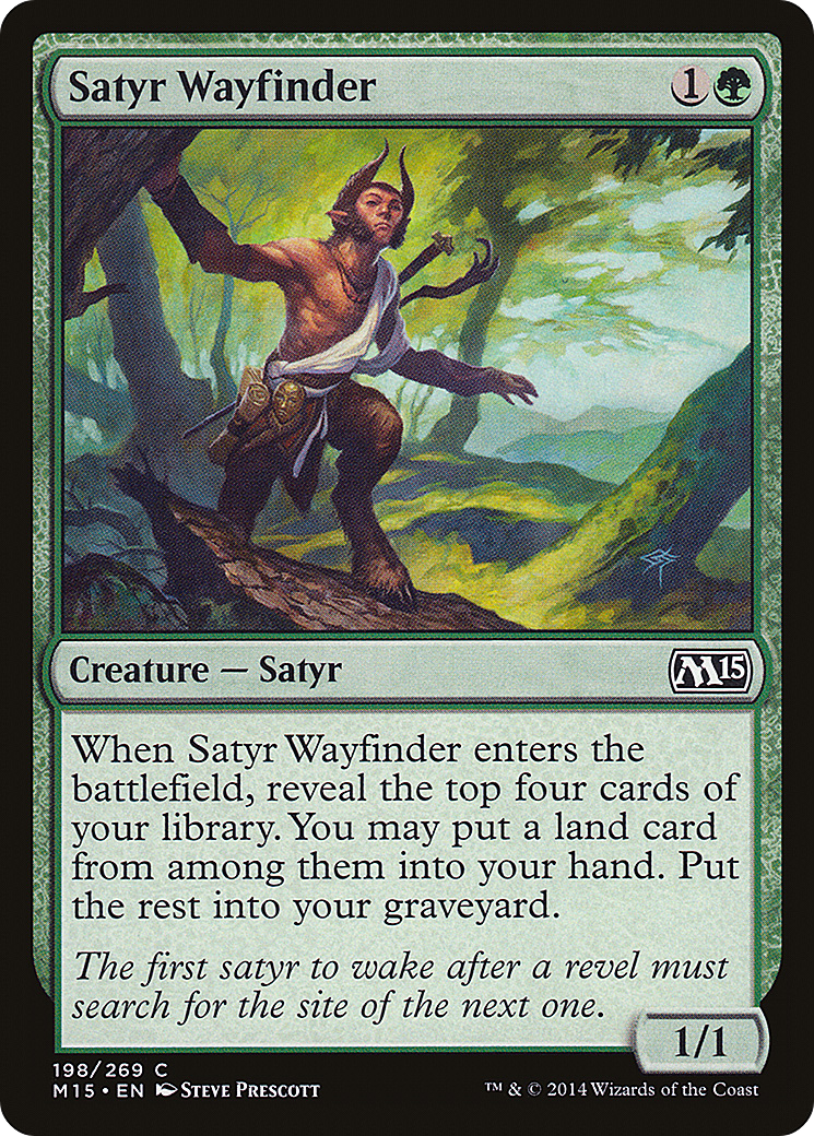 Satyr Wayfinder (M15-198) - Magic 2015 Foil