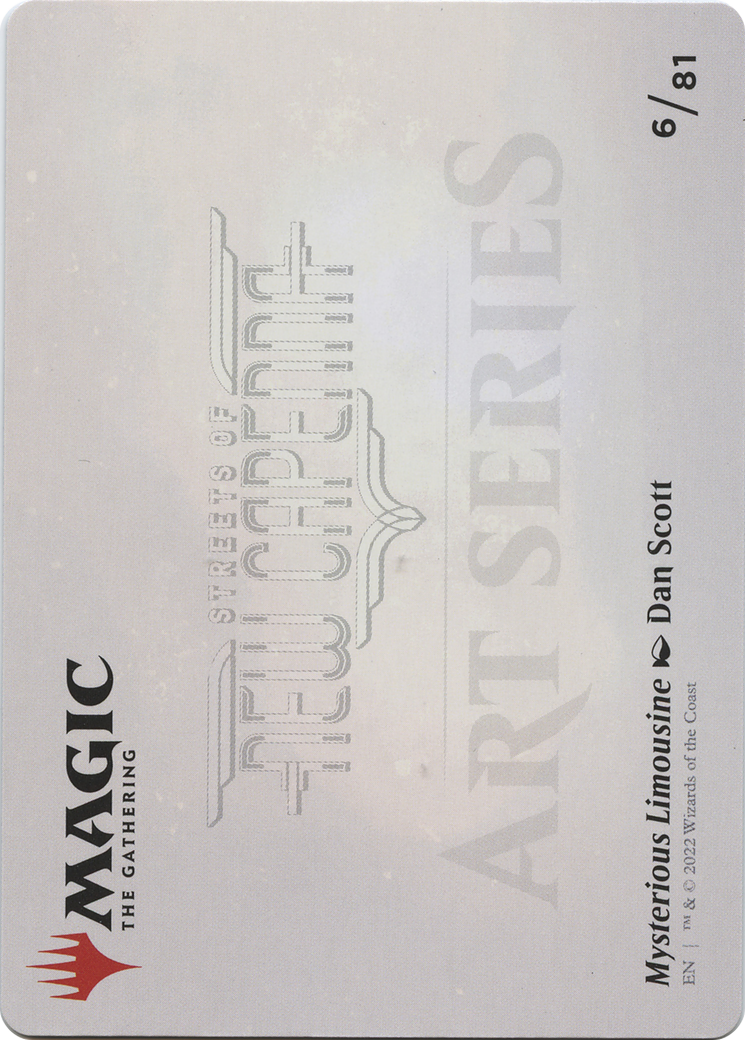 Mysterious Limousine // Mysterious Limousine (ASNC-006) - New Capenna Art Series (Borderless) Foil
