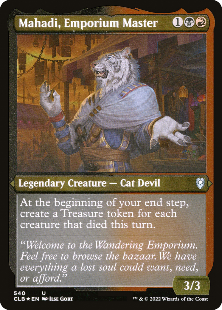 Mahadi, Emporium Master (Foil Etched) (CLB-540) - Commander Legends: Battle for Baldur's Gate Foil