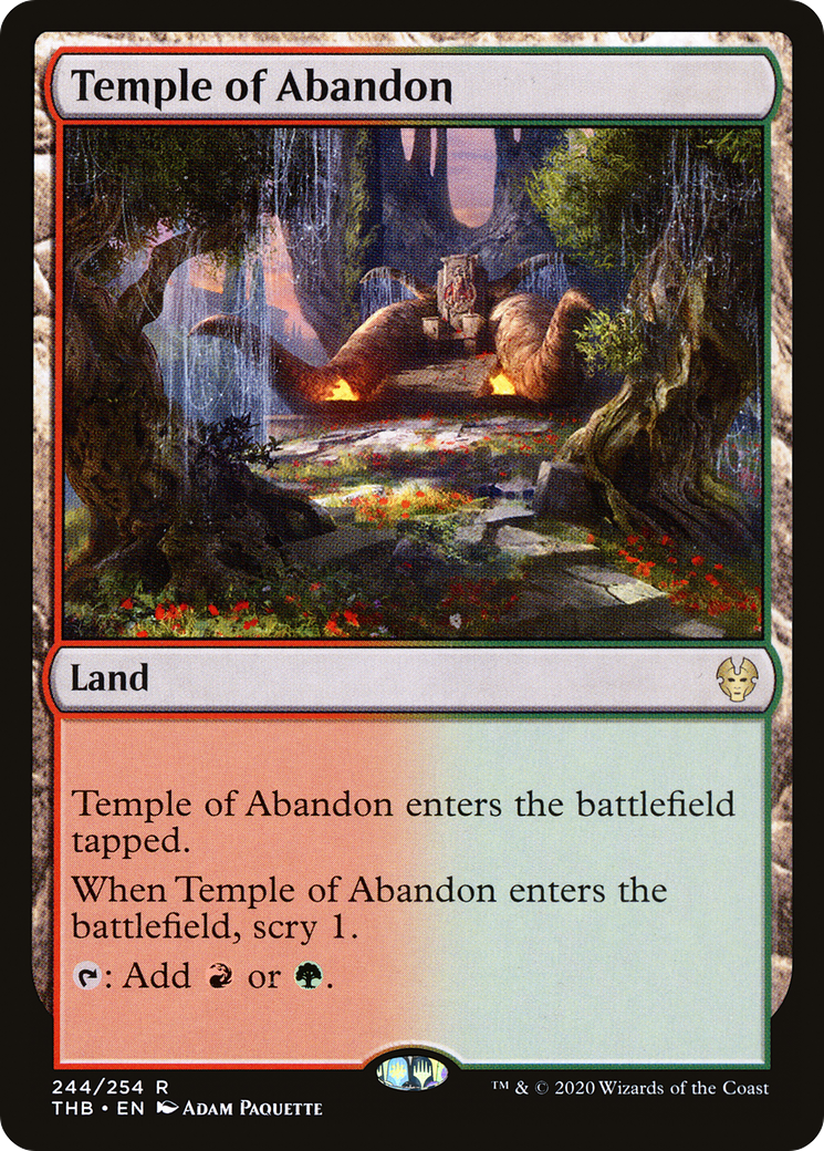 Temple of Abandon (THB-244) - Theros Beyond Death Foil