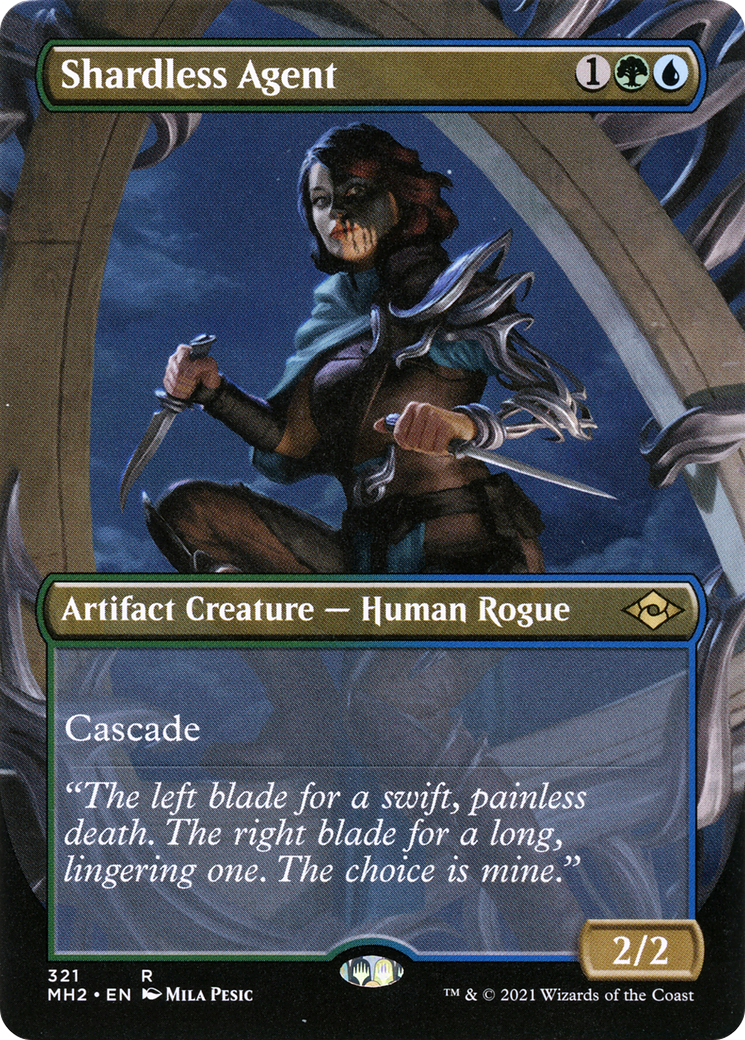 Shardless Agent (Borderless) (MH2-321) - Modern Horizons 2 (Borderless) Foil