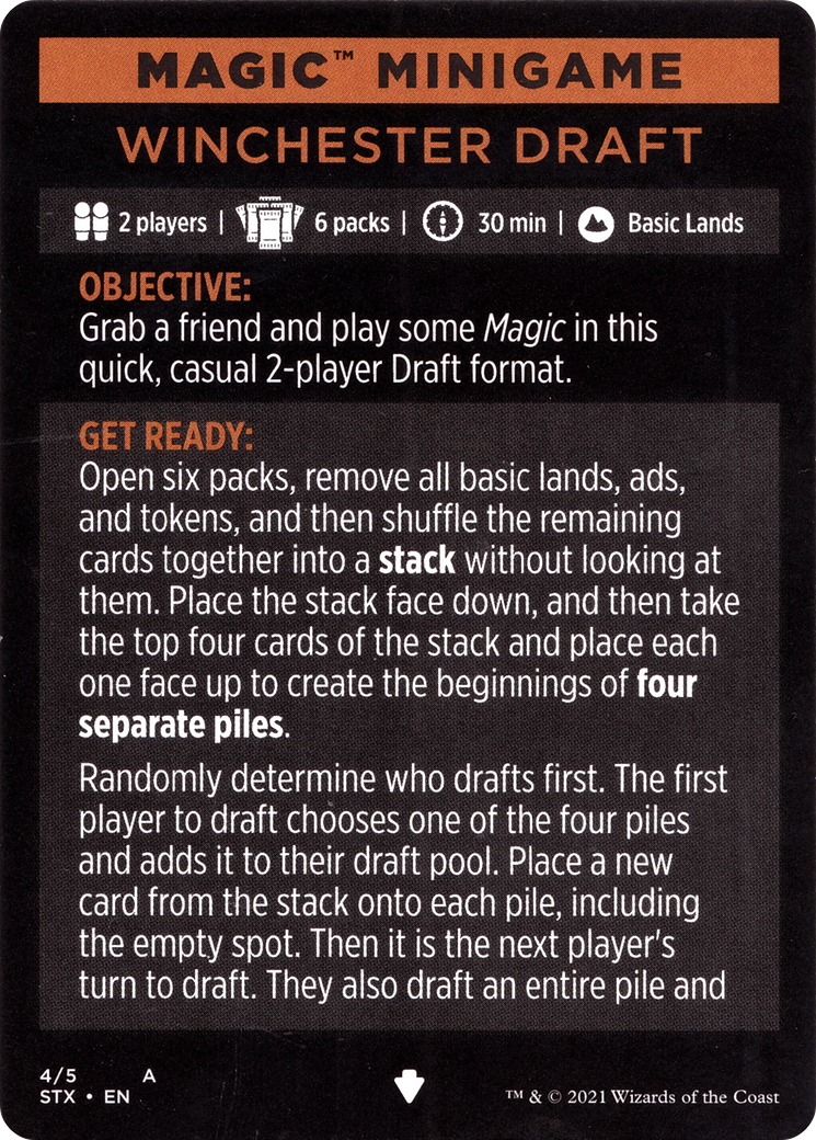 Winchester Draft // Winchester Draft (cont'd) (MSTX-004) - Strixhaven: School of Mages Minigames