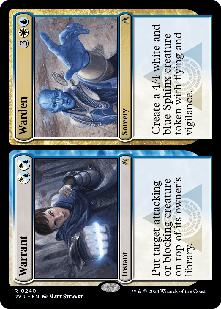 Warrant // Warden (RVR-240) - Ravnica Remastered Foil