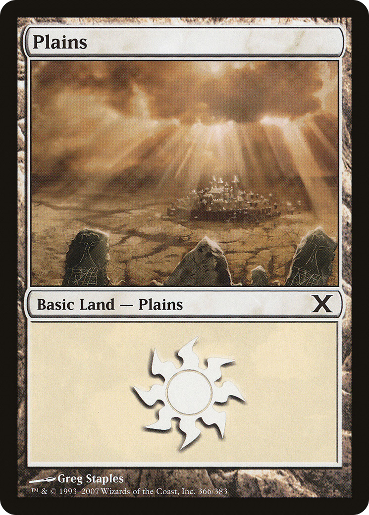Plains (10E-366) - Tenth Edition Foil