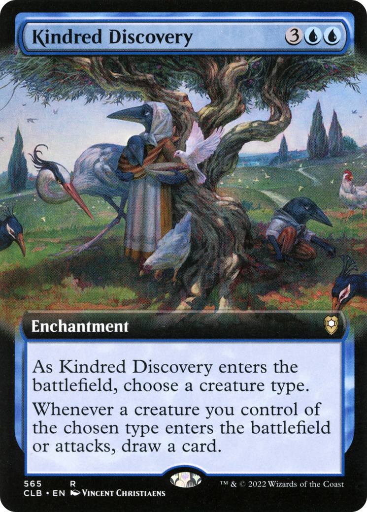 Kindred Discovery (Extended Art) (CLB-565) - Commander Legends: Battle for Baldur's Gate: (Extended Art)