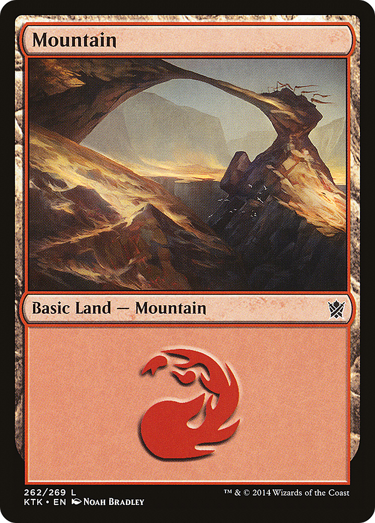 Mountain (262) (KTK-262) - Khans of Tarkir Foil