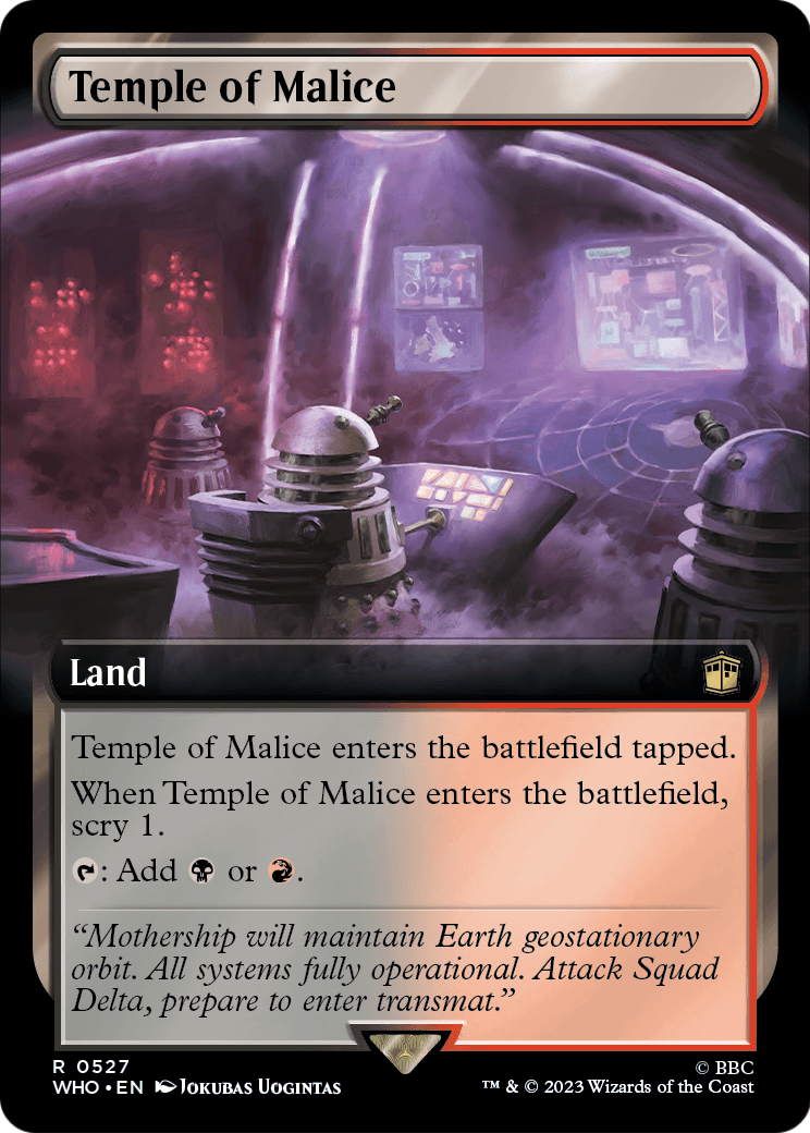 Temple of Malice (Extended Art) (WHO-527) - Doctor Who: (Extended Art)