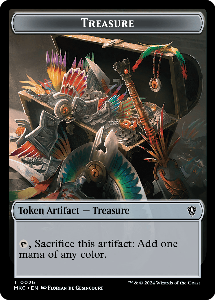 Treasure (TMKC-026) - Murders at Karlov Manor Commander Tokens Foil