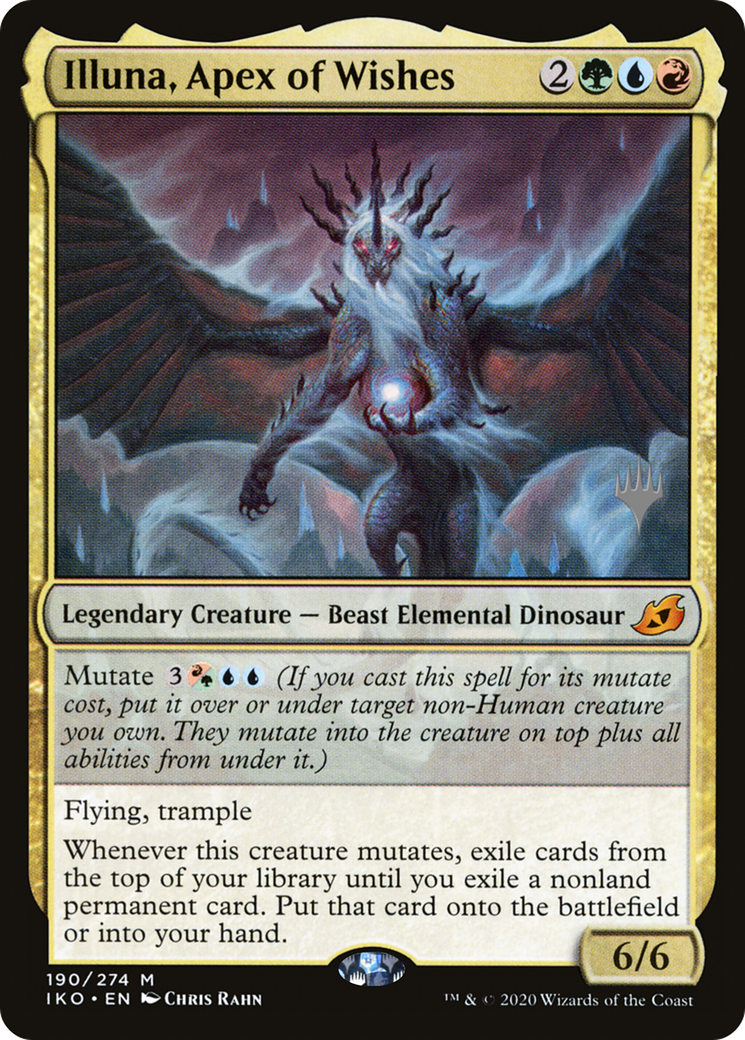 Illuna, Apex of Wishes (PPIKO-190) - Ikoria: Lair of Behemoths Promos Foil