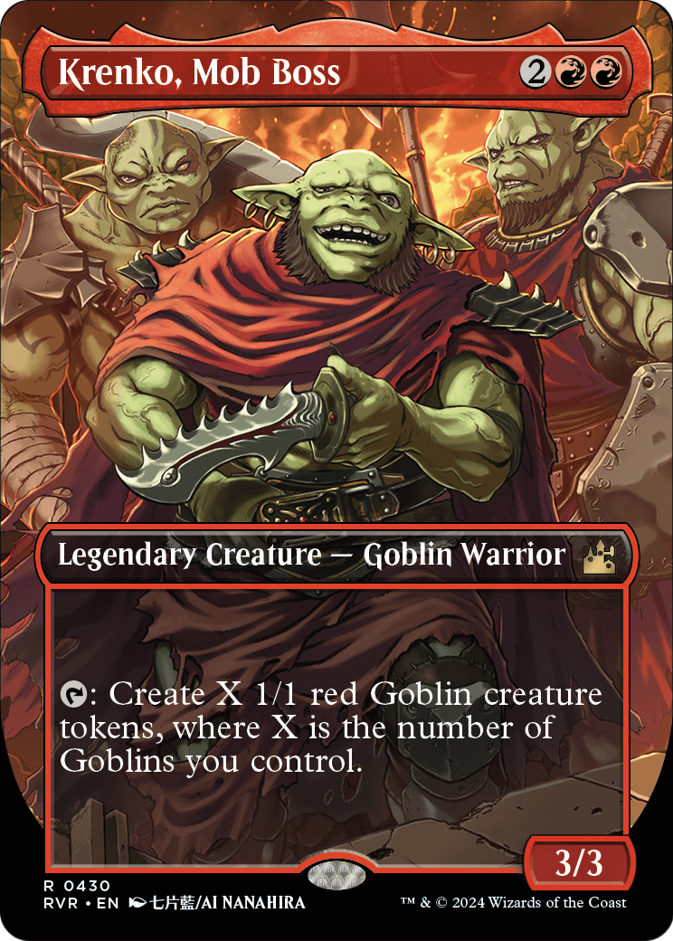 Krenko, Mob Boss (Anime Borderless) (RVR-430) - Ravnica Remastered Foil