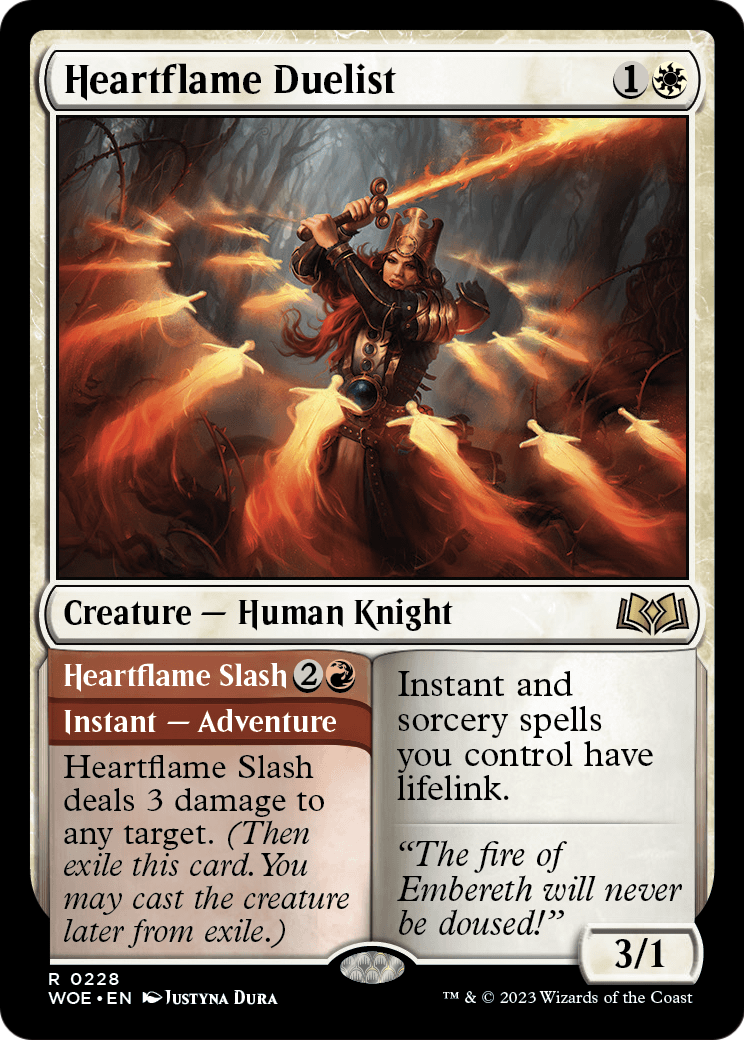 Heartflame Duelist (WOE-228) - Wilds of Eldraine Foil