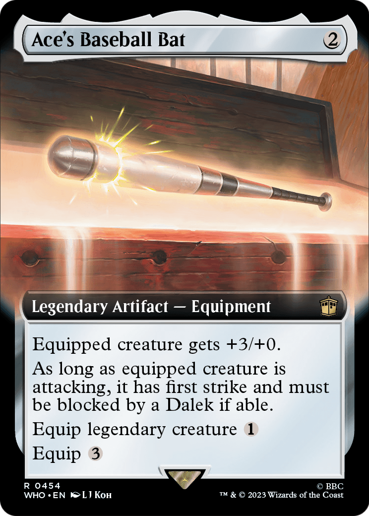 Ace's Baseball Bat (Extended Art) (WHO-454) - Doctor Who: (Extended Art)
